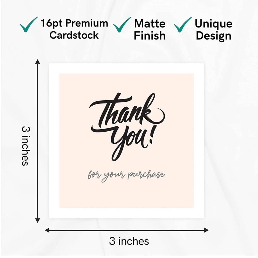 NEW Posh Package "Thank You!" Gift Wrap Shipping Set - Stickers & Cards! - Picture 4 of 9